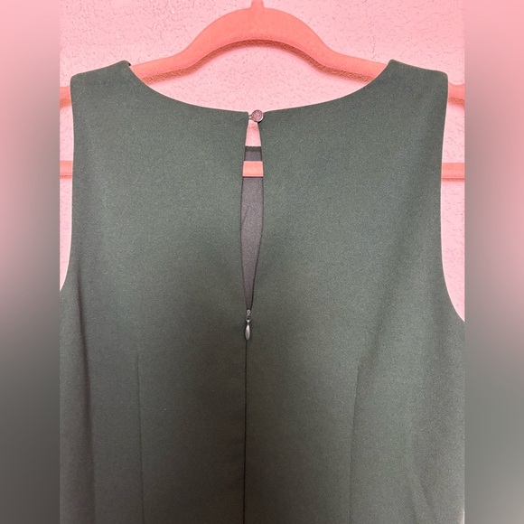 Vince Camuto Dark Hunter Green Sequin Embellished Hem Sleeveless Sheath Dress 8 - Picture 5 of 8